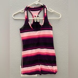 LuluLemon striped tank top